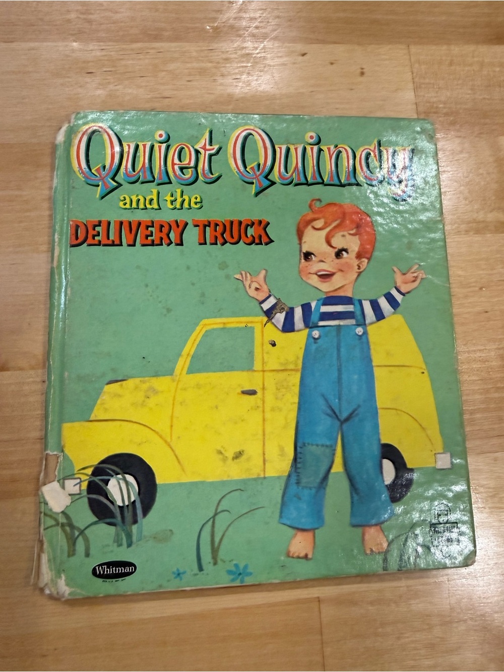 Quiet Quincy and the Delivery Truck - - Green & Yellow - Vintage
